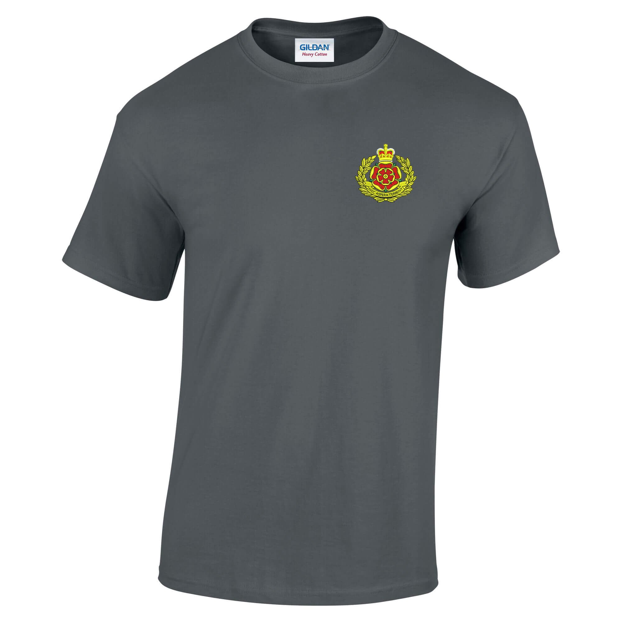 Pineapple Joe's Men's Charcoal Duke Of Lancaster Regit Embroidered T-Shirt - Large