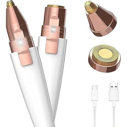 2-in-1 Eyebrow Trimmer Facial Hair Remover