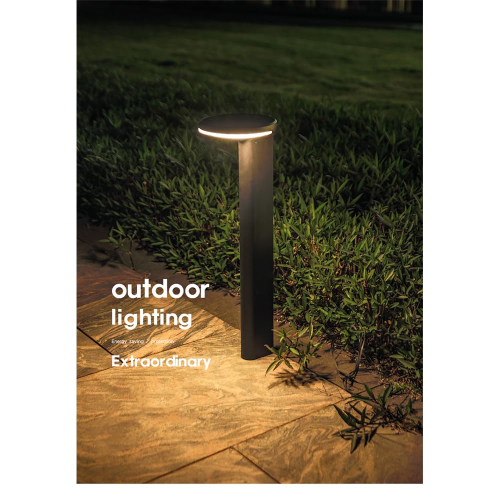 Lampada Solare da Giardino contemporanea, Impermeabile, per Ville, Giardini, Cortili, quartieri residenziali (Stile 19 B H60CM, 1 Pezzo)