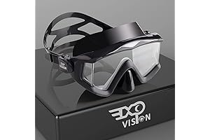 Adult Professional Anti-Fog Snorkeling Mask with 3 Windows for Glasses