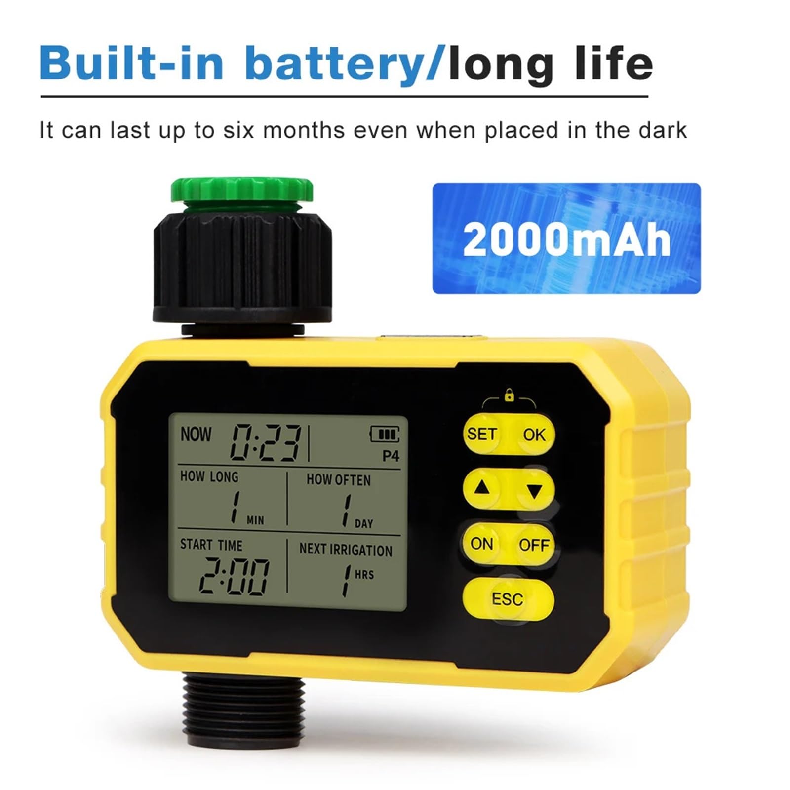 Timer for irrigazione solare Controllo APP intelligente di irrigazione automatico Timer for acqua esterna Strumento for irrigazione da giardino