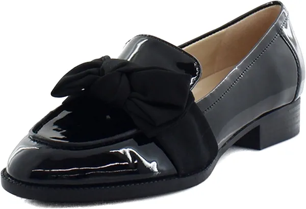 Bandolino Women's LINDIO Loafer, Black Patent 978, 8 Wide