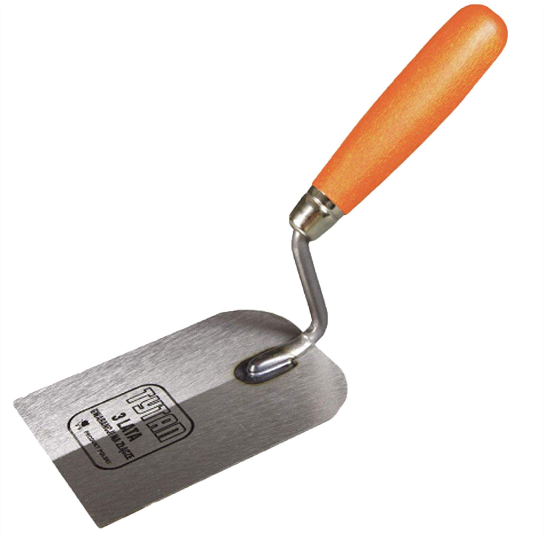 Toolty Margin Trowel, Plastering Trowel, 100mm - Wooden Handle, DIY - TLTY-0828