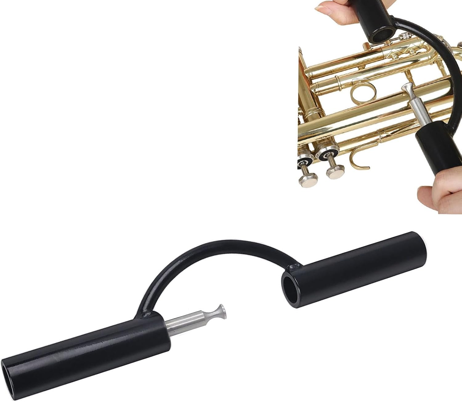 Woodwind Instrument Pressure Wheel Repair Tool Metal Double Hand Roller Dent Removal Tool for Trumpet Saxophone