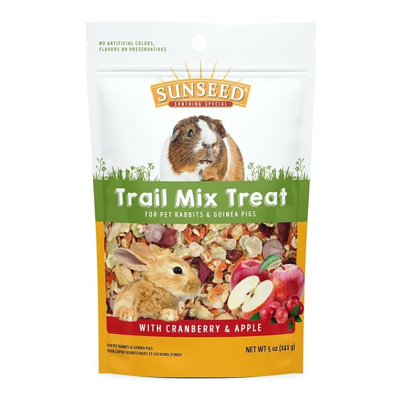 Petisco Trail Mix Vita Prima com Cranberry, Uva-Passa e Alfarroba Sunseed para Coelhos e Porquinhos-da-Índia 142 g