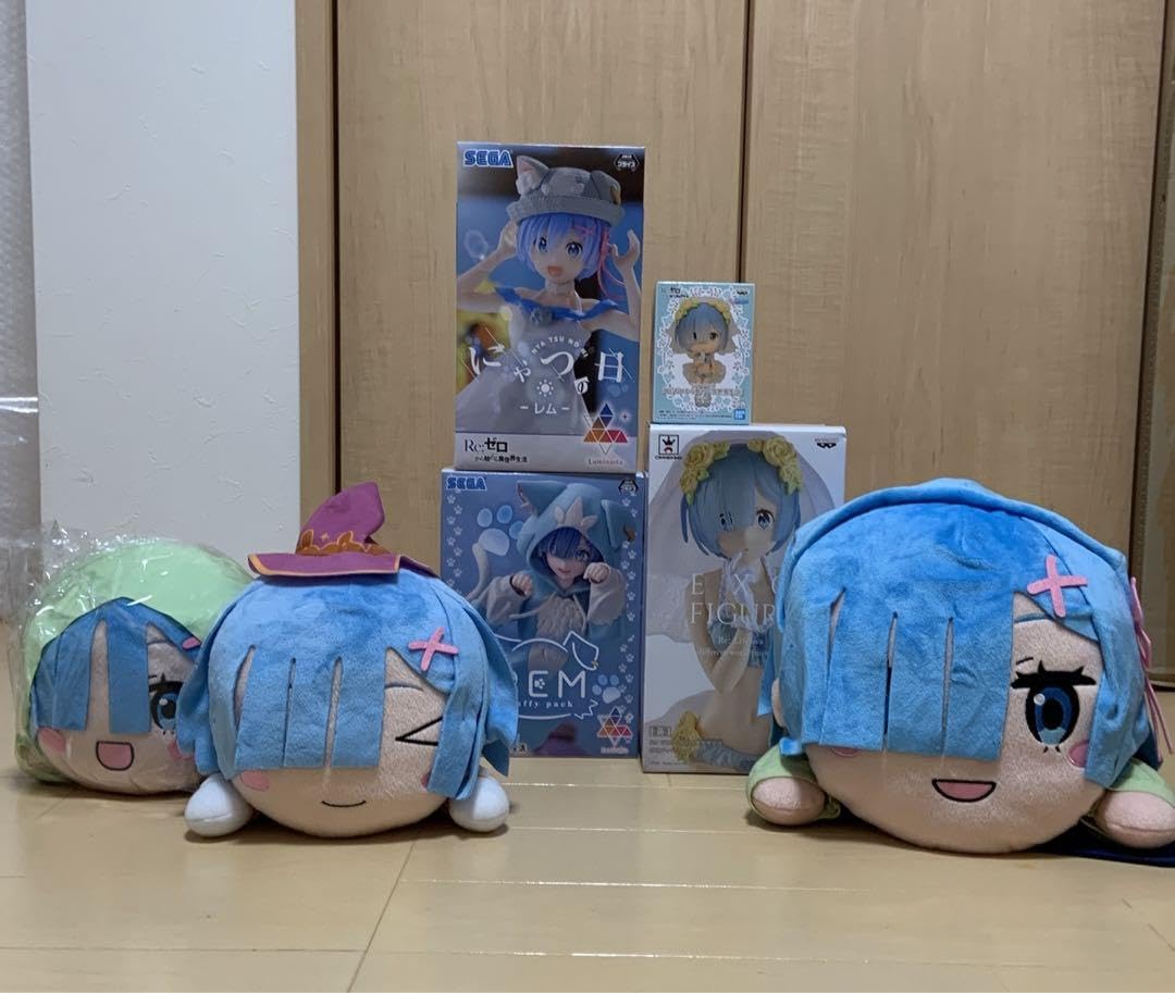 Amazon.co.jp: リゼロ レム 寝そべりぬいぐるみ フィギュア 売り