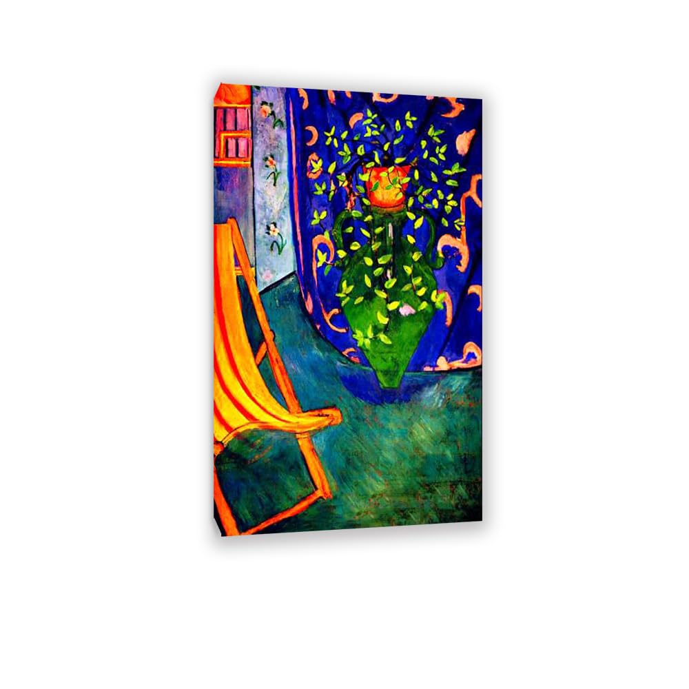 MYCGGDGH Henri Matisse Painting Reproduction Corner of the Studio famous art poster Henri Matisse wall decor for bedroom Picture for living room Bathroom Office 70x120cm(28x47in) Frame