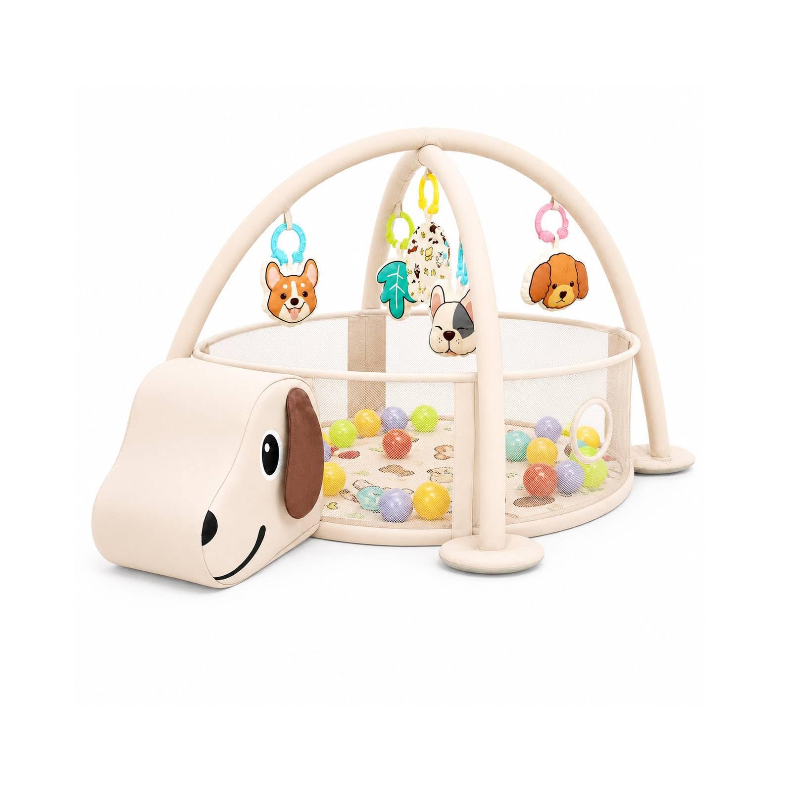 Baby Play Mat with Hanging Toys, Activity Gym Floor Mat for Newborn Infants