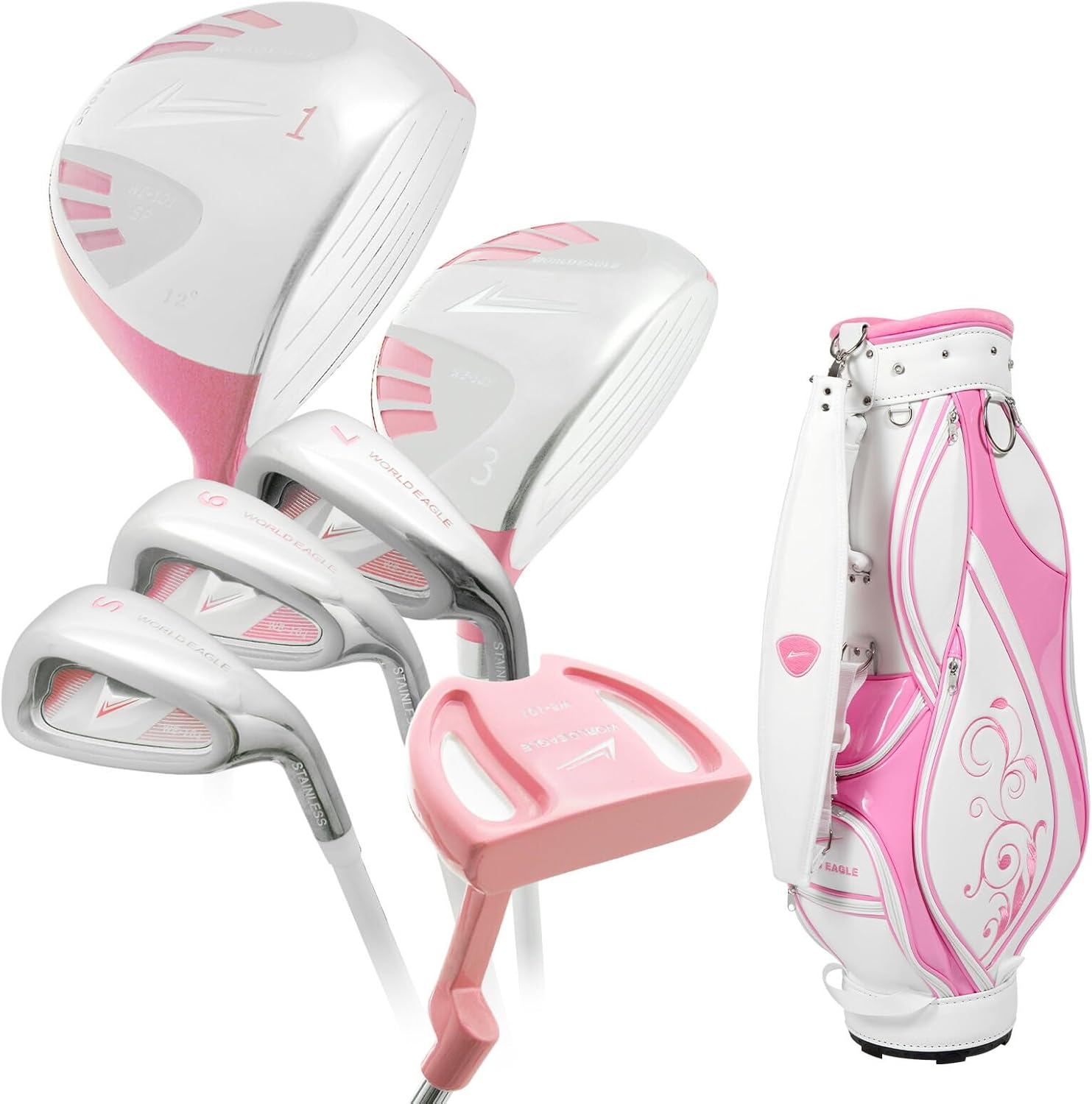 advisor キャディバッグ&WORLD EAGLE レディースゴルフセット advisor