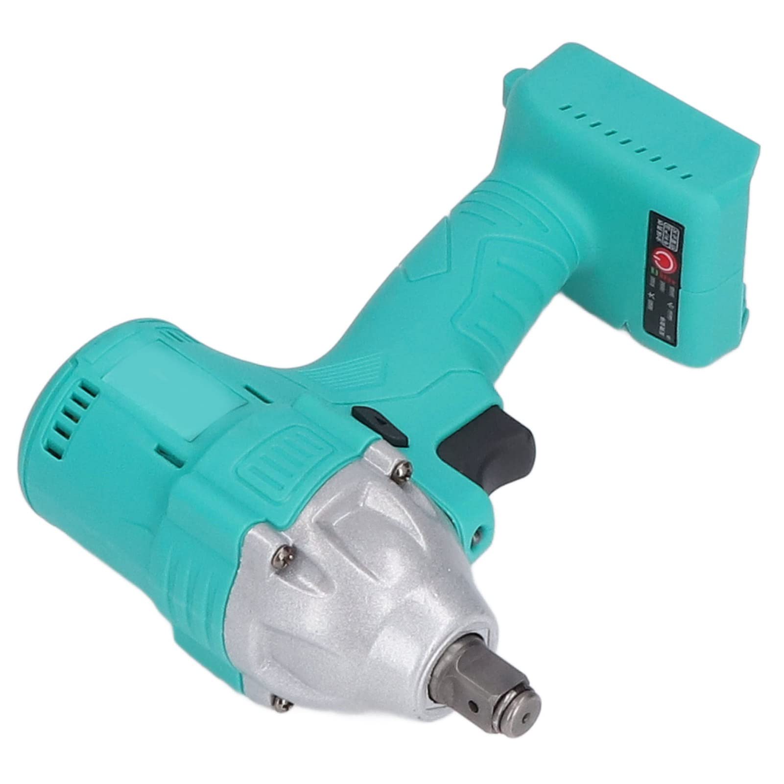 Llave de impacto eléctrica, inalámbrica, sin escobillas, carga de litio, kit de herramientas eléctricas profesionales, mandril de 1/2 pulgada para sitios de construcción,