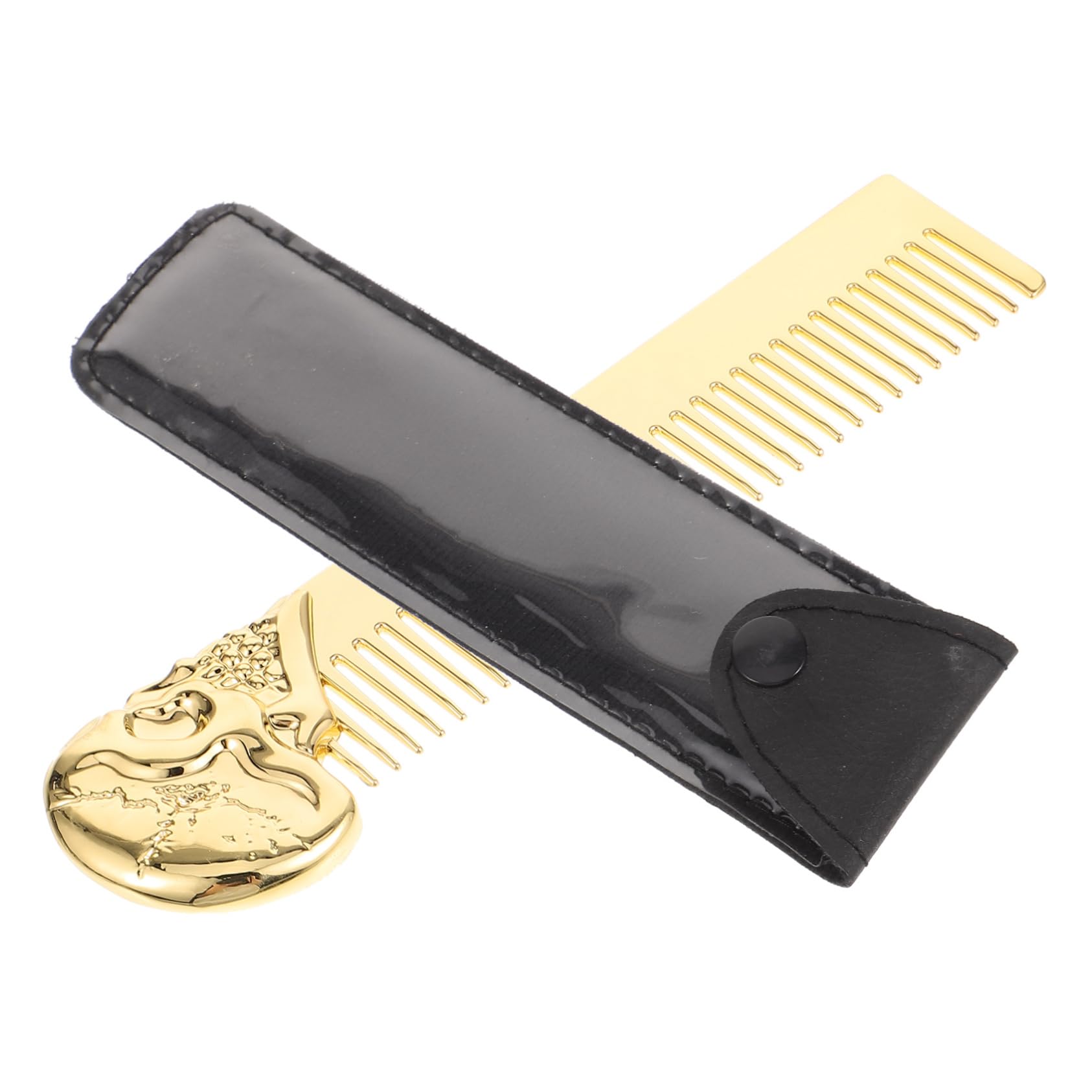 Beavorty 5 Stück herrengeschenkidee men accessories kalanchoe beard care set bartpflege set Schermaschinen Entwirrer Gesicht Bausatz Pferdeschwanz Fön Scherenschutzhalter Herren Bartkamm Pu