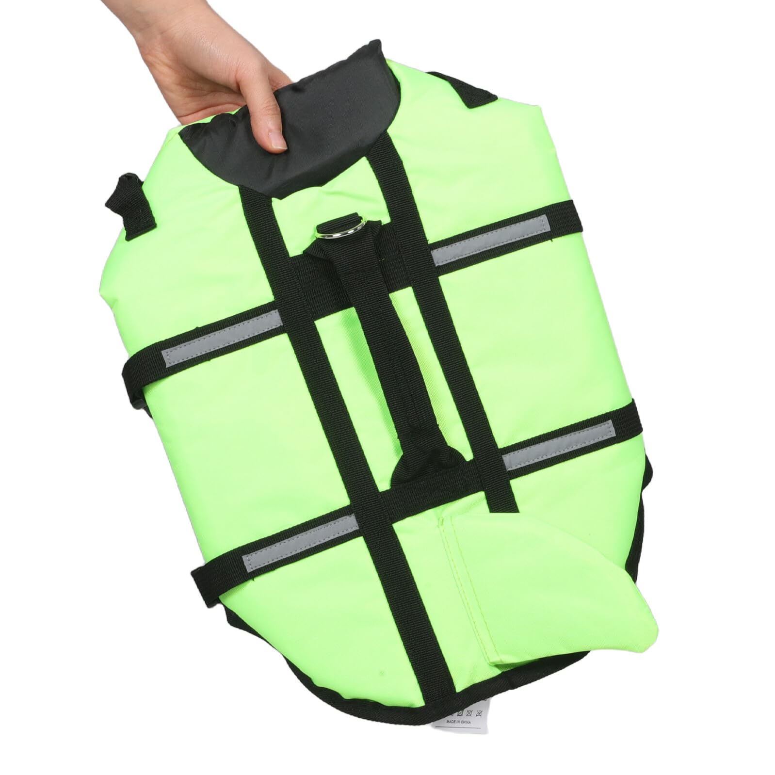 WOONEKY Reflektierende Hundesicherheitsweste aus Polyester mit Verstellbarem Sitz für Outdoor Aktivitäten Grün