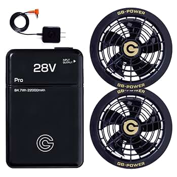 【新品未使用】長信ジャパン 28VGBファンバッテリーセット空調服用 強力送風 即日発送】【15ヶ月ロング保証】長信ジャパン 空調服用 28V専用