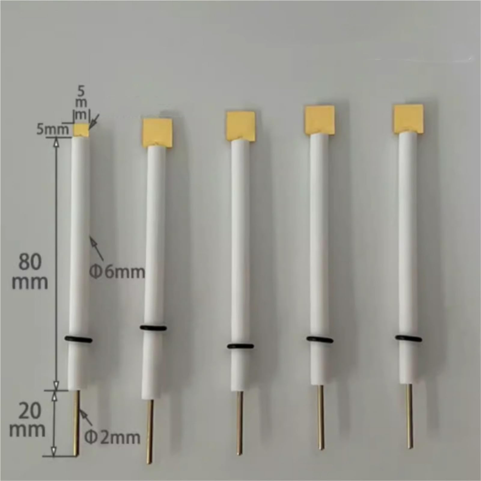 10 * 10 * 0.1 mm Gold Electrode Gold Sheet Electrode AU Sheet Purity 99.99? Pairs of electrodes(20X20X0.1mm)