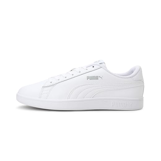 PUMA Puma Smash v2 L Baskets Mixte, Puma Blanc Puma Blanc, 40 EU