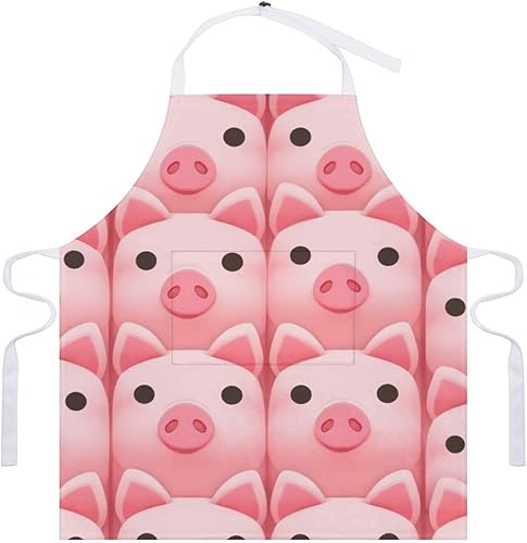 Miniatura 7 de Delantal de cocina con bolsillo para mujer, divertido babero resistente a las manchas para hornear manualidades limpieza