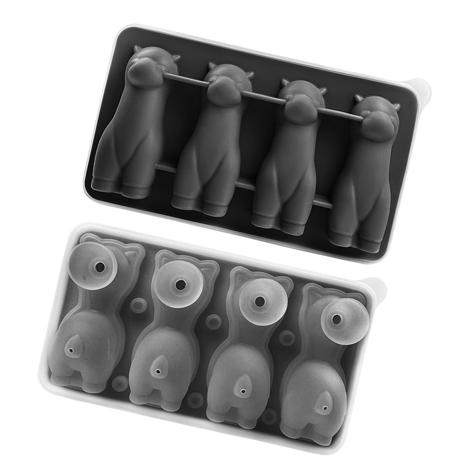 FACAILUO Lovely Alpacas Shape Ice Mold Ice Tray Food Grade Silicone Ice Maker Mold for Whiskeys Drinkers