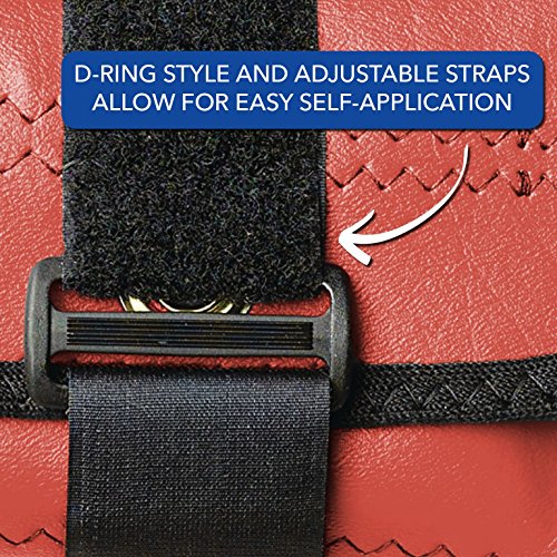 Sammons Preston Cuff Weight, 7.5 lb, Orange, 2 Velcro Strap & D-Ring Closure, Grommet for Easy Hanging, Lead Free Steel Ankle & Wrist Weights, For Strength Building & Injury Rehab, Sold Individually - Thumbnail 5