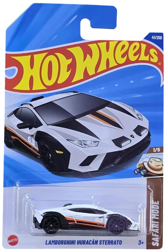 Hot Wheels Lamborghini Huracan Sterrato Safari Mode Ages 3 and Up 41/250 (White)