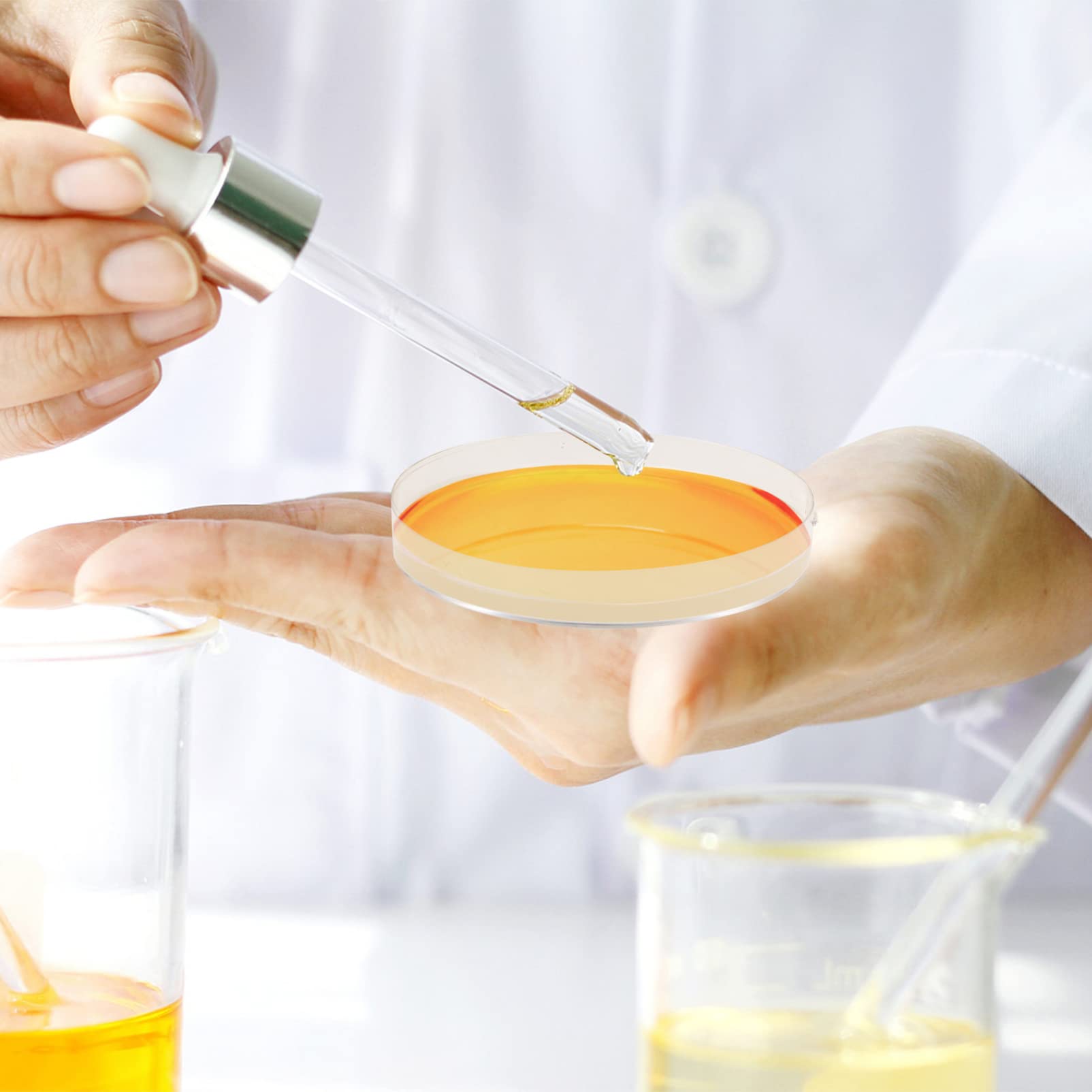 Luxshiny Piastre di Agar Nutrienti 10 Pezzi 9cm Agar Preversato, Promuovono Crescita Rapida, Facili da Usare per Ricerca Scientifica e Biologica