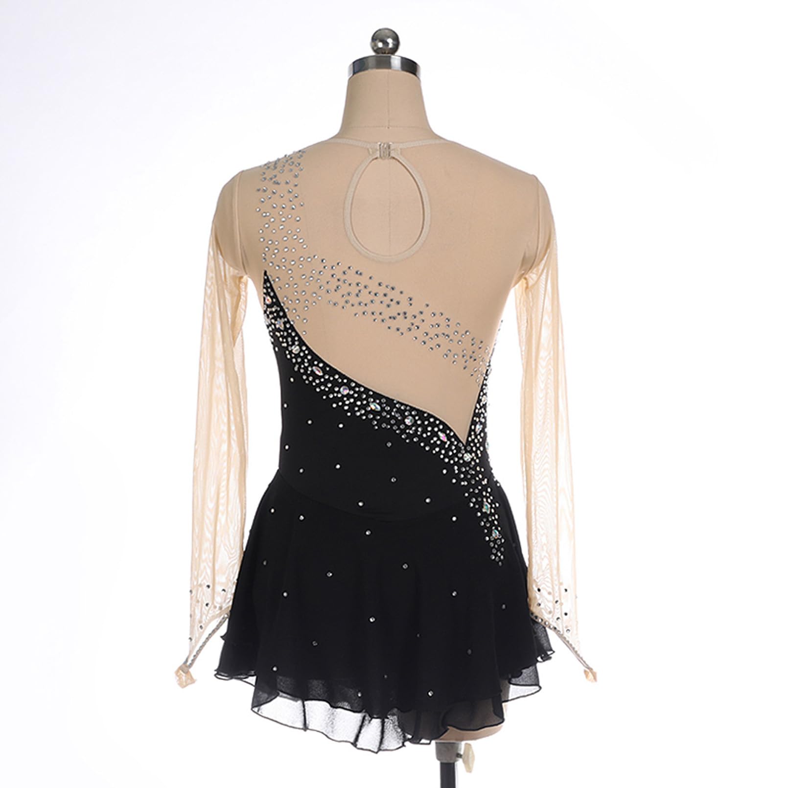 Robe de Patinage Artistique Professionnel pour Femmes, Faite à la Main, pour la Compétition et la Pratique, Patinage Artistique, Combinaison de Gymnastique pour Filles