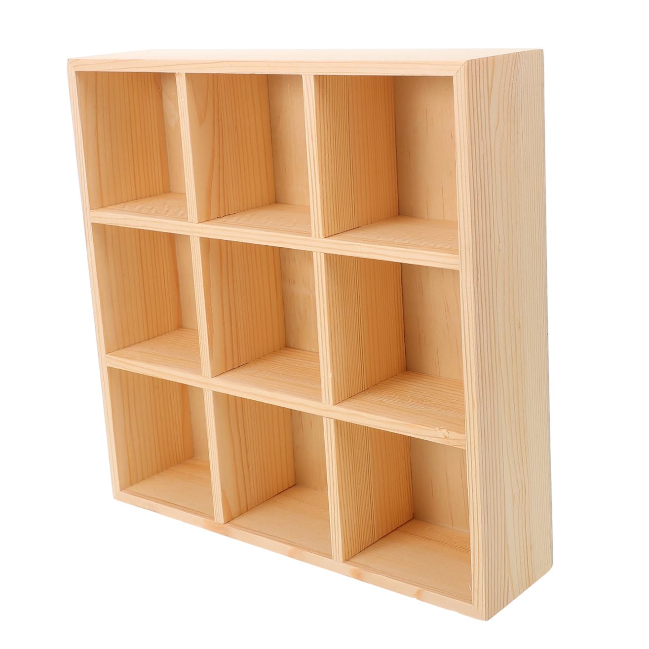 Gatuida Organizador de Almacenamiento Portátil de Bolsitas de Té y Azúcar de Madera, 9 Compartimentos para Encimera y Armario