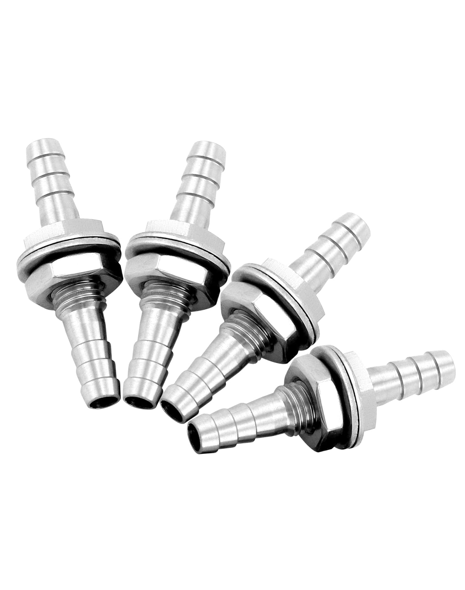 Hgudesign Single 304 Stainless Steel Thru-Bulk Bulkhead Compression Tube Pipe Fitting Connector 1 8 Tube Od X 1 8 Tube Od Straight Adapter - View #10