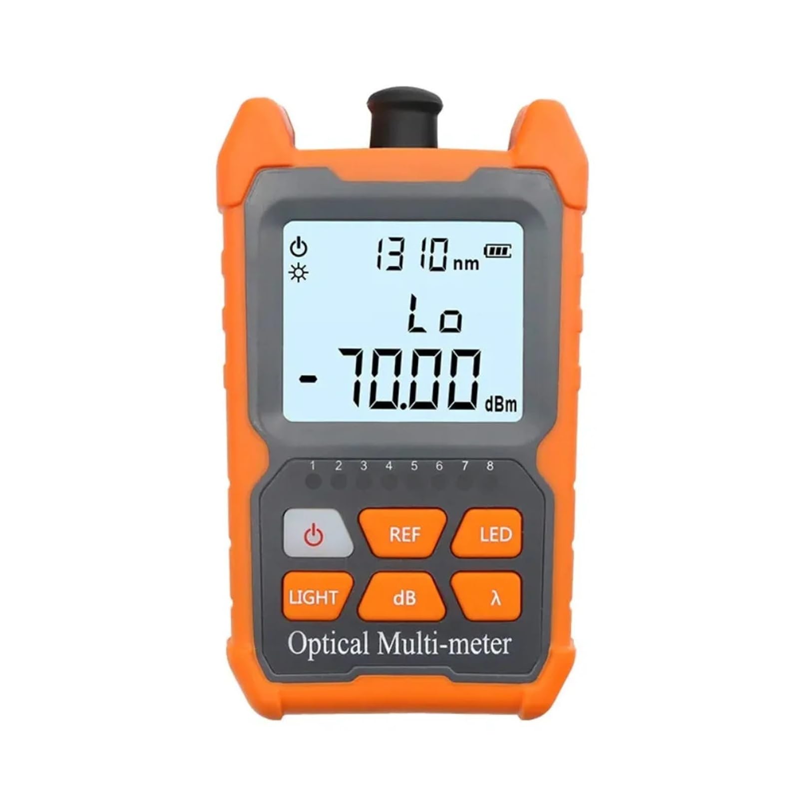 Mini misuratore di potenza ottica -70+6 DBm SC FC ST Tester OPM for fibra portatile con display LCD e luce LED Facile da leggere(OPM and RJ45)