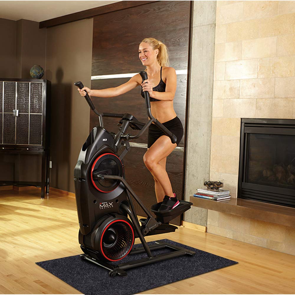 Tappetini per attrezzature fitness, pavimenti protettivi, tappetini per tapis roulant, adatti per la maggior parte delle attrezzature fitness (tappetini per attrezzature fitness: 91,4 x 213,4 cm)