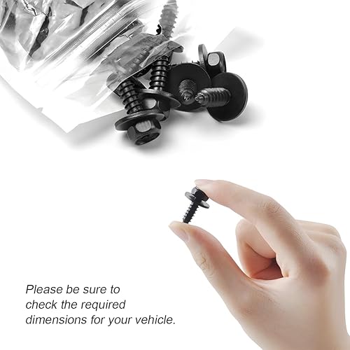 Miniatura 3 de 10 pernos de revestimiento de guardabarros delanteros de automóvil, cubierta de parachoques automático, protección contra salpicaduras, tornillos de