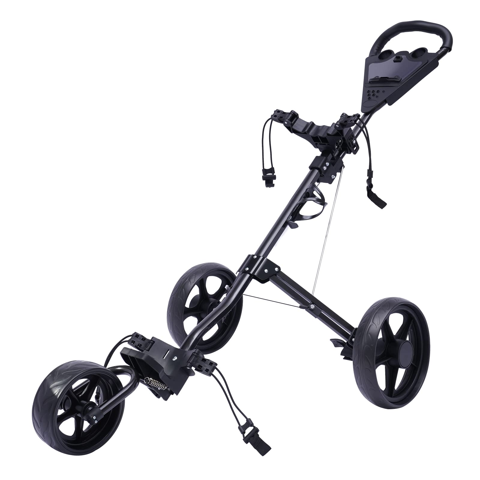 Buy VPABES 3 Wheel Push Pull Golf Cart Lightweight Folding Golf Carts