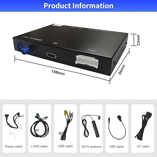 Miniatura 7 de Road Top Carplay inalámbrico Android Auto para Audi A6 S6 (año 2010-2011), para Audi Q7 (año 2010-2015) con actualización del sistema MMI 3G de