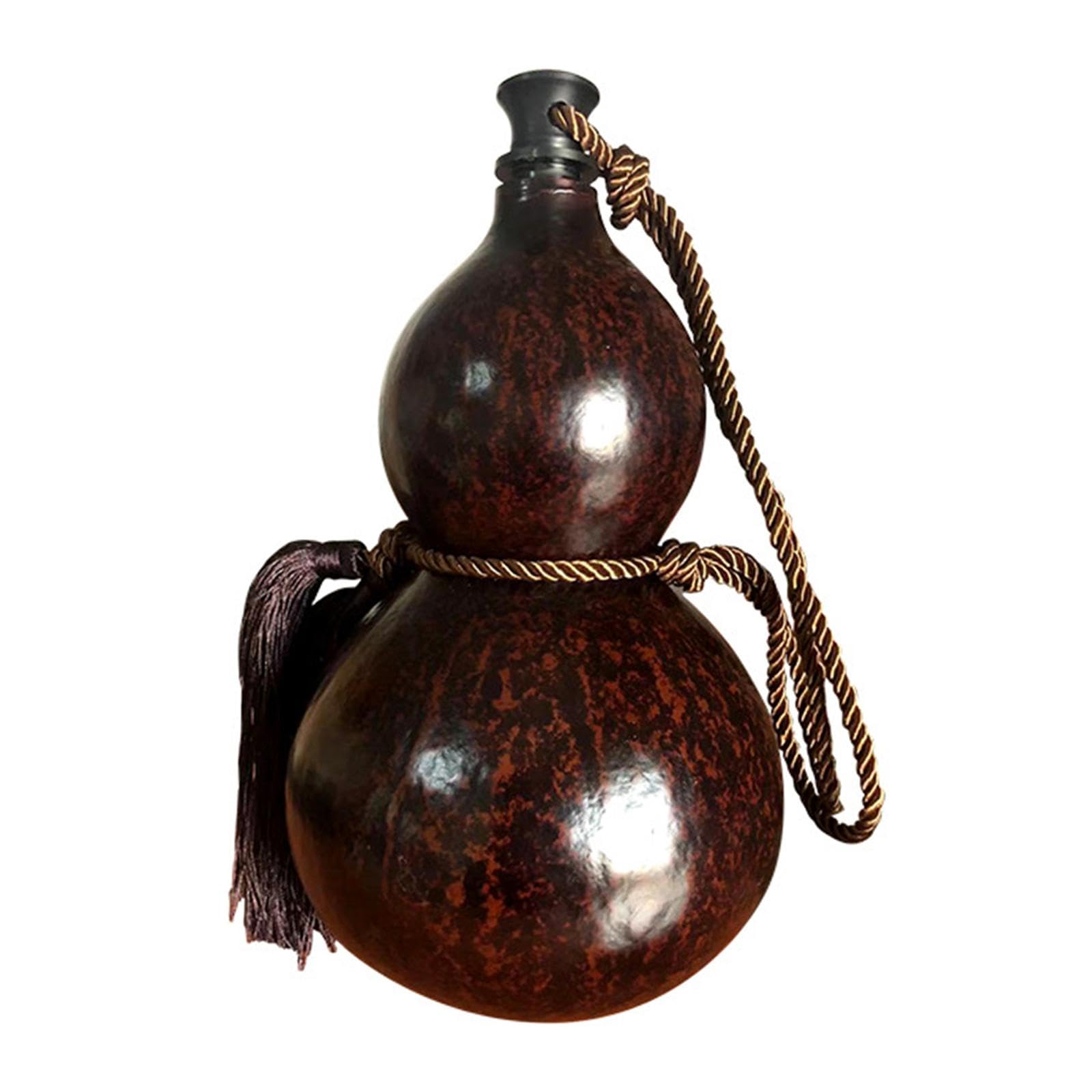 Bottiglia di Zucca Bottiglia d'Acqua di Zucca Durevole Cosplay Multifunzione Artigianato di Zucca da Vino all'aperto per Case da Campeggio Cortile, 19-23 cm