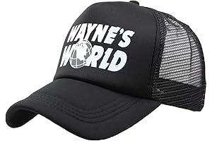 THATSRAD Wayne's World Costume Halloween Mesh Trucker Hat
