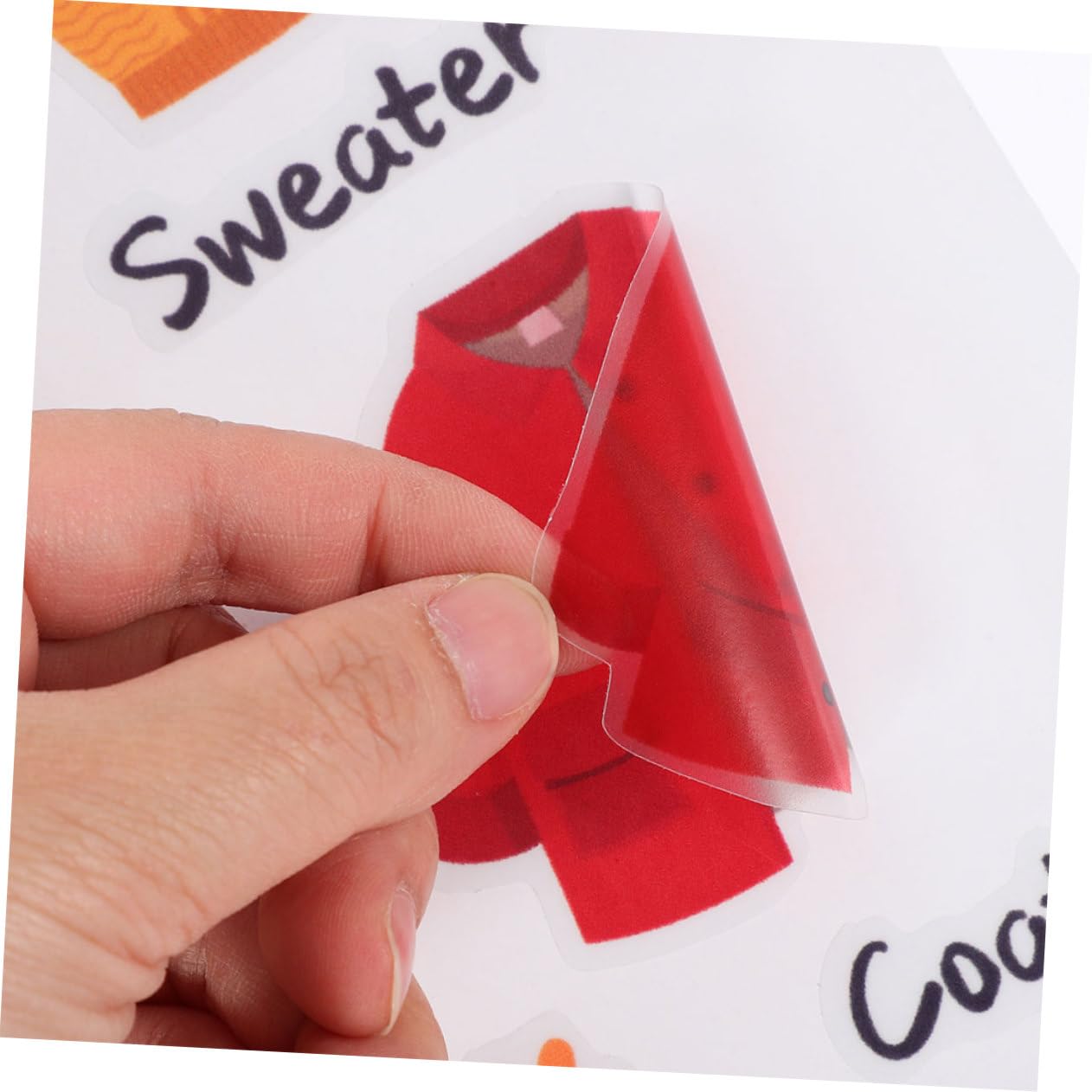 Kisangel 8sets Adesivi Per Classificazione Abbigliamento Decalcomanie Per Etichette Per Organizzazione Facile Applicazione e Rimozione Decorazione Per Camera