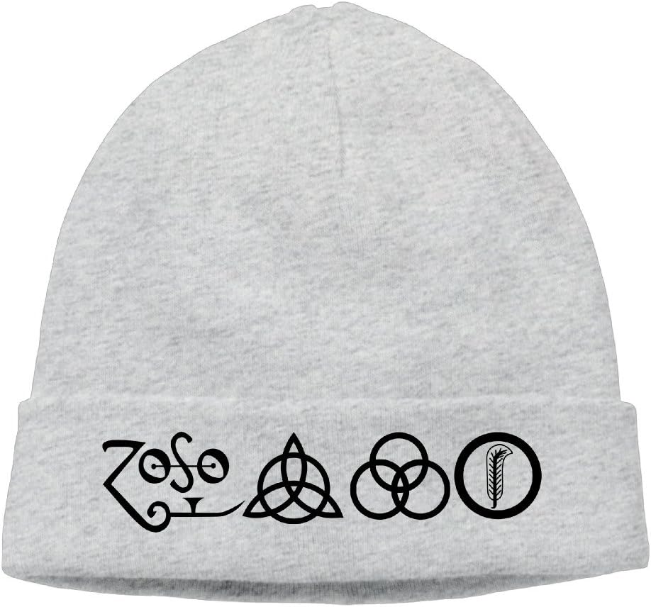 Vowoi Rock Music Led Zeppelin Winter Knit Cap Knitted Woolen Hat Cap Beanie Cap For Unisex