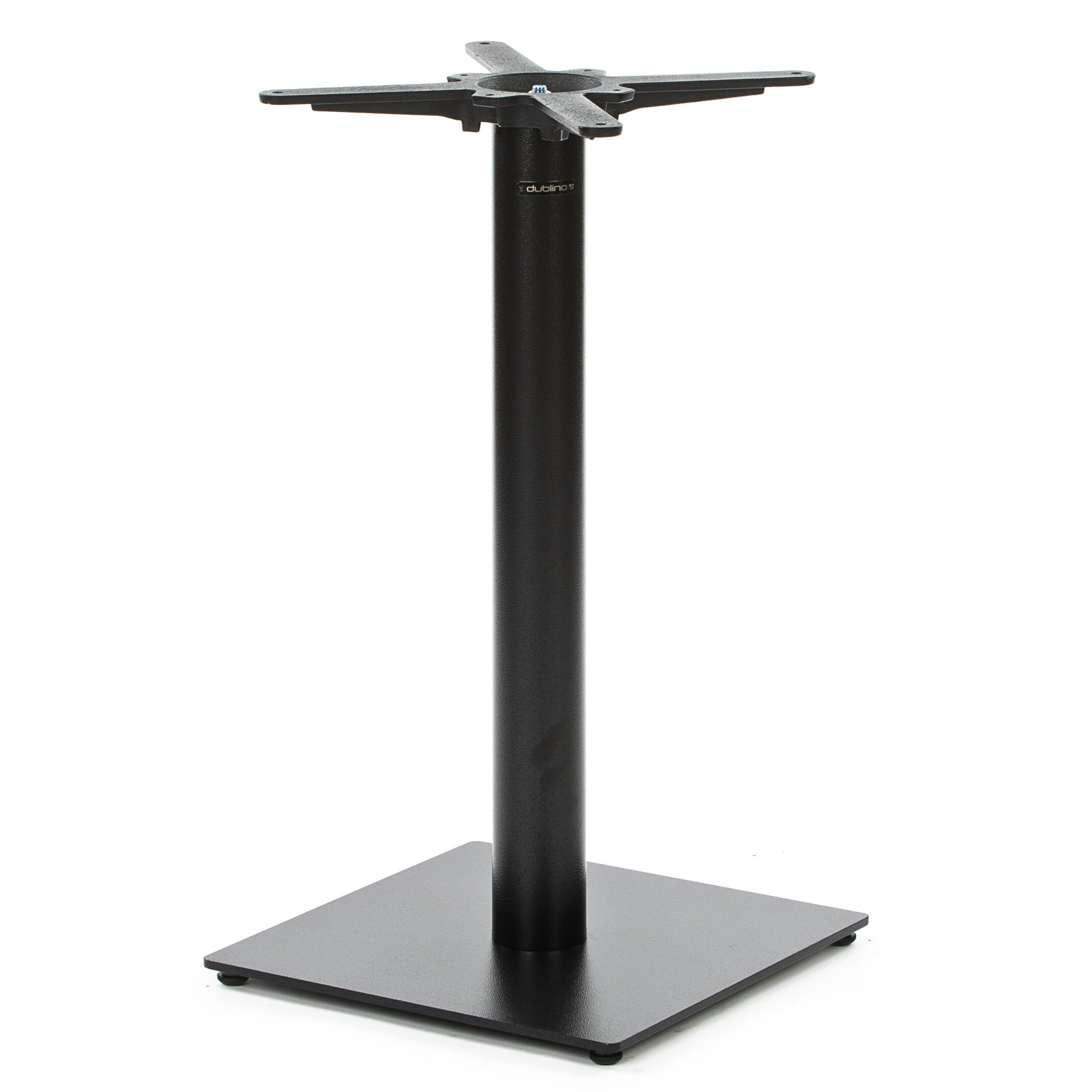 Premium Tischgestell Stahl- PJ6087 | schwarz | Höhe 72 cm | Bodenplatte 40x40 cm | max. Tischplattengröße 70x70 cm | Ideal für Esstische