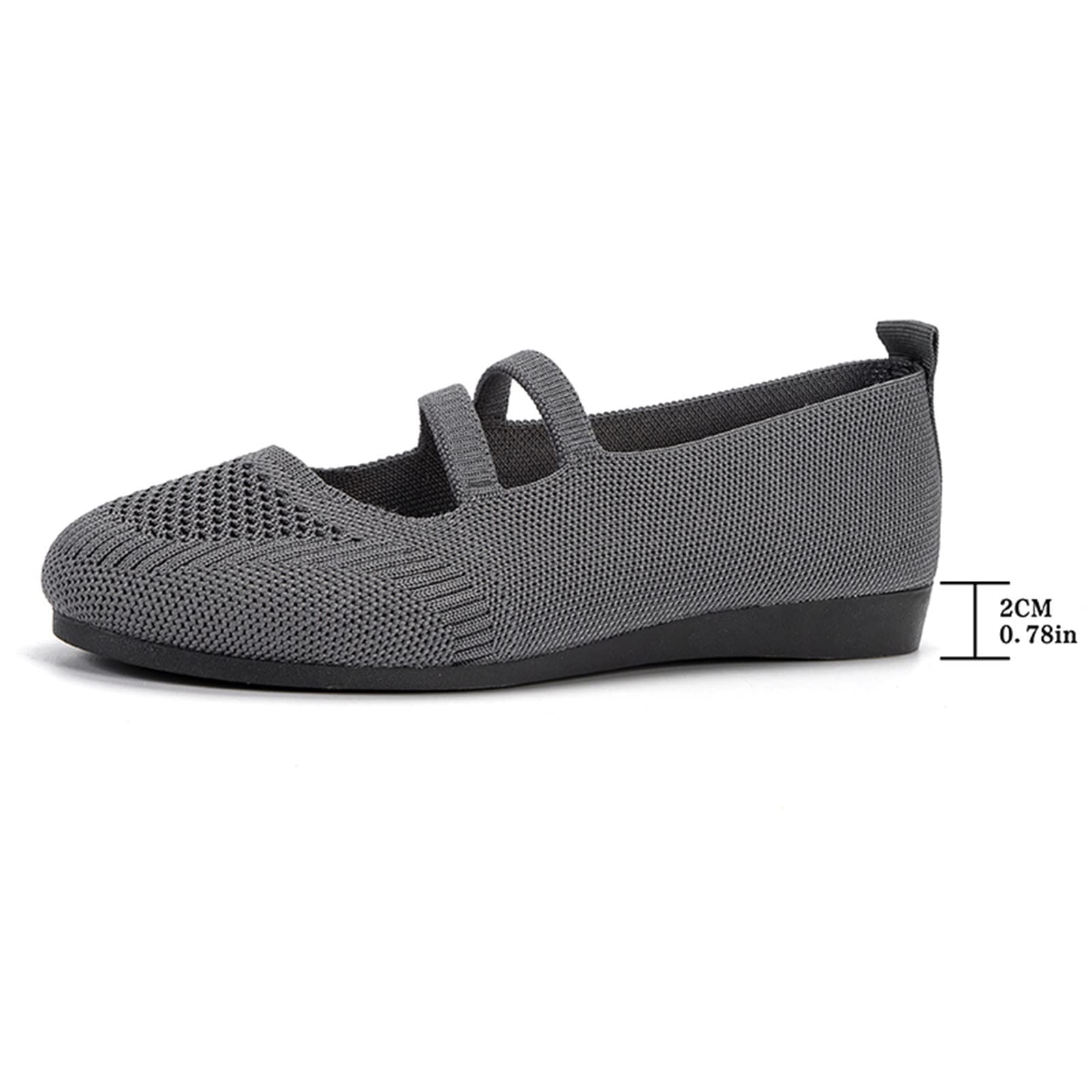 Ballerine Donna Eleganti, Ballerina Pantofole Comode Chiuse Da Camminata Scarpe Con Tacco Basse Da Ballo Pianta Larga Mocassini Sneakers Casual Slip on Primavera Estate