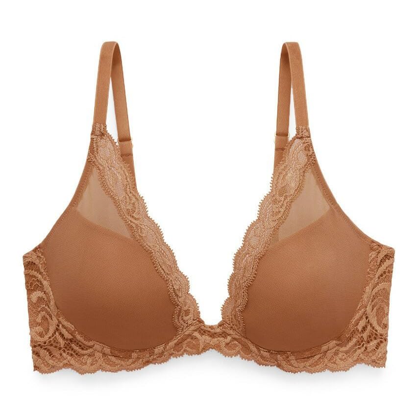 Image of Natori Women Feathers Lace Plunge T-Shirt Bra