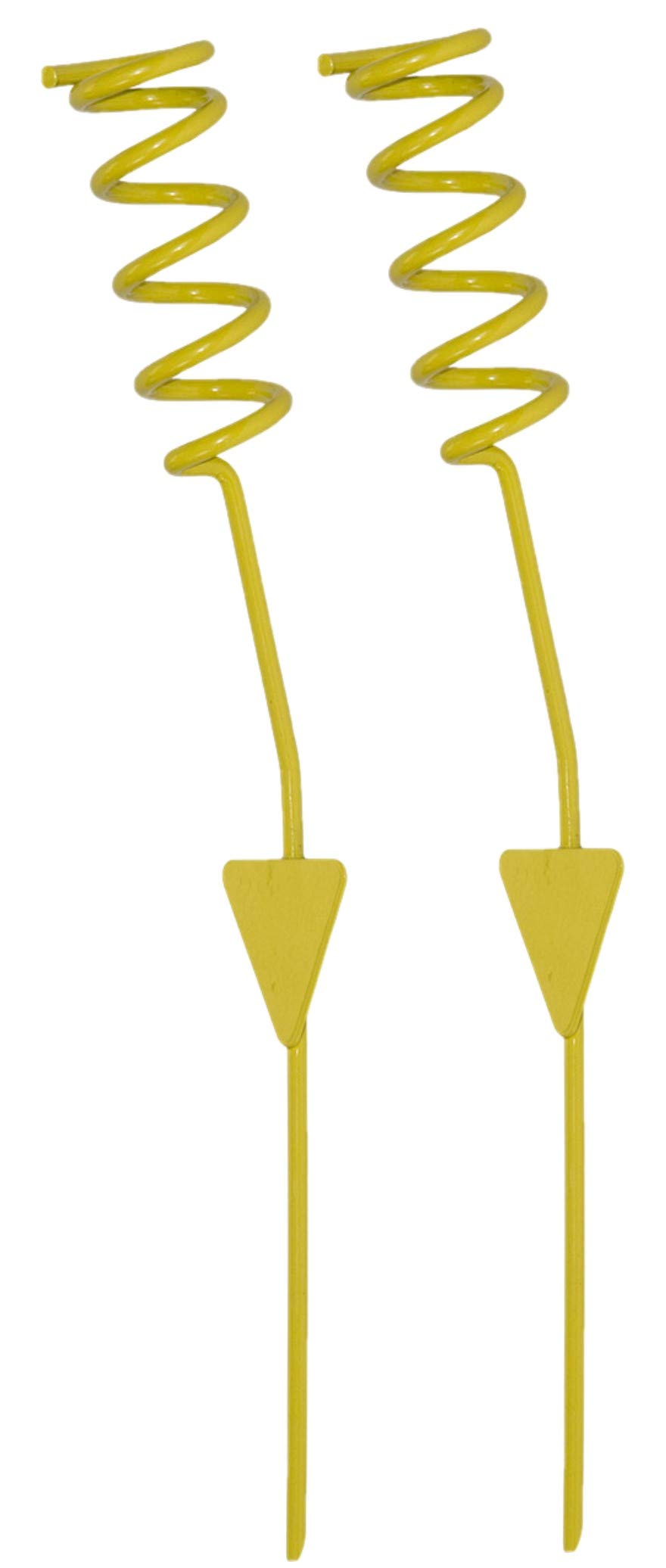 RITE-HITE Bank Fishing Spiral Rod-Holder 2 Pack or 3 Pack - Holds Your Fishing Rod & Reel at The Optimum Angle, Great for Fishing on Lakes and Streams (2 Pack)