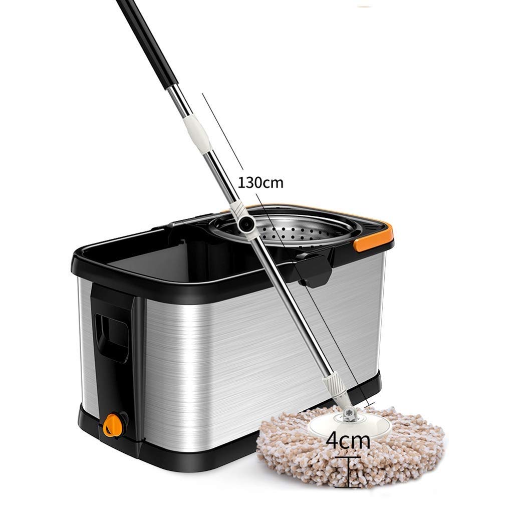 Buy ALQSDDM Mop,Spin Mop Bucket withr,Deluxe Stainless Steel 360 Spin