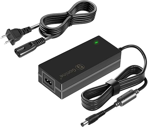 Gonine - Fuente de alimentación de 24 V CC, 24 V, 2.5 A, 60 W, adaptador de CA para tiras de luz LED, cámara CCTV, monitor LCD.