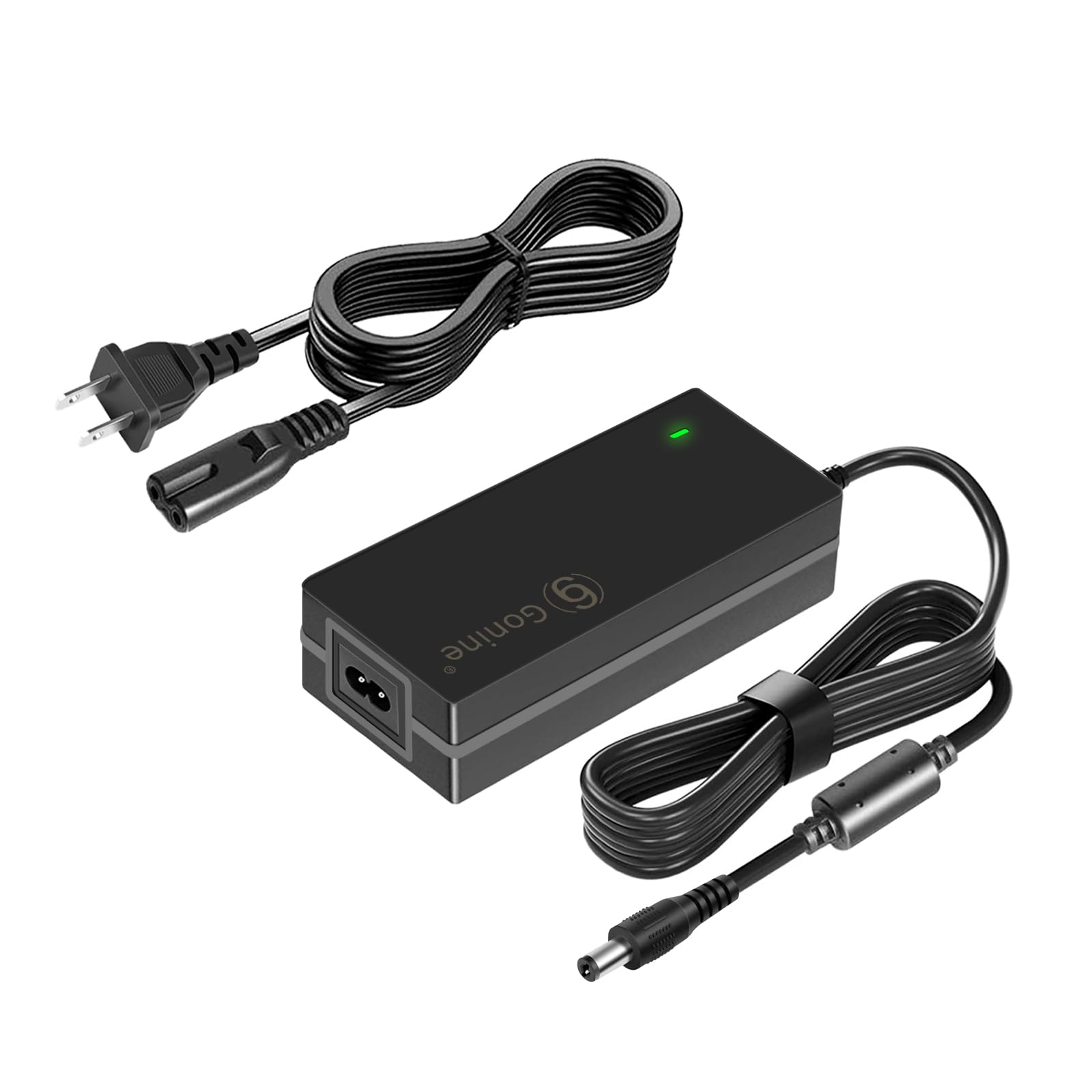 Gonine 24V 2.5A LED Power Supply Adapter for 24 Volt LED Light Strip Soundbar Speaker, 100-240V AC to DC fit for 24Vdc 2.5A 2A 1.5A 60W Transformer Converter Charger.