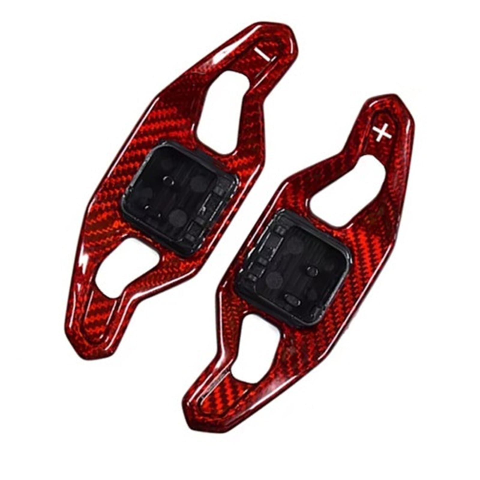 BWWIEZRS Compatible with A7 S7 A8 S8 2011-2017 for TT TTS 2011-2014 A5 RS7 Sport 2016 Carbon Fiber Steering Wheel Shift Pads Modified Shift Pads Shift Paddles(Carbon Red C)