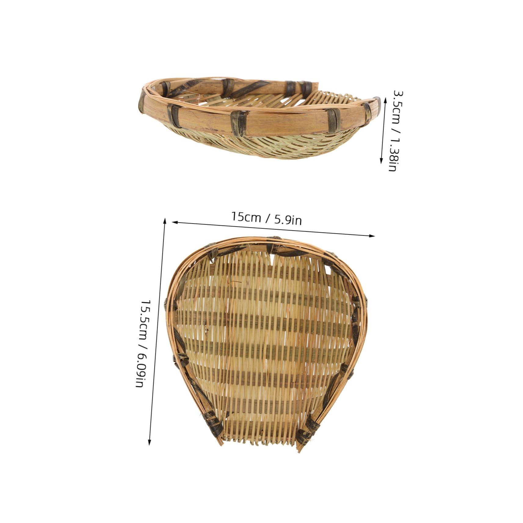 WOFASHPURET Mini Farmhouse Basket Wall Hanging Decor Handwoven Rustic Accessory for Kindergarten Classroom Playroom Home Wall Layout Unique Shape Safe Materials