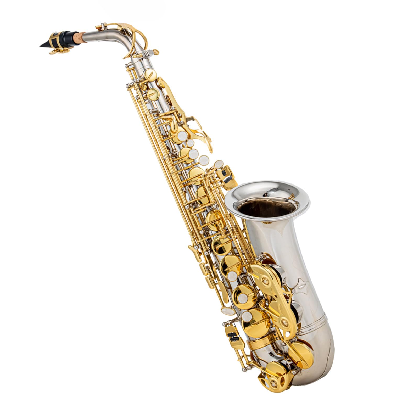 Sassofono Mi Bemolle Exquisite 802 Tipo di Chiave Strumento a Fiato Materiale in Ottone di Alta qualità Blu con Custodia Imbottita con Cinturino per Asta Pulizia Ottimo per Musicisti e