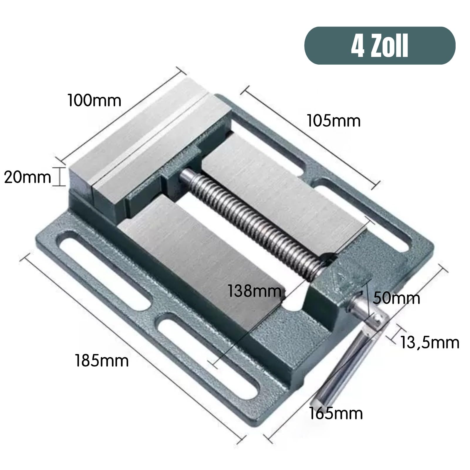 Tornillo de Banco Abrazadera de Mesa para Taladro de Columna, Hierro Fundido, Universal, para Joyería y Herramientas