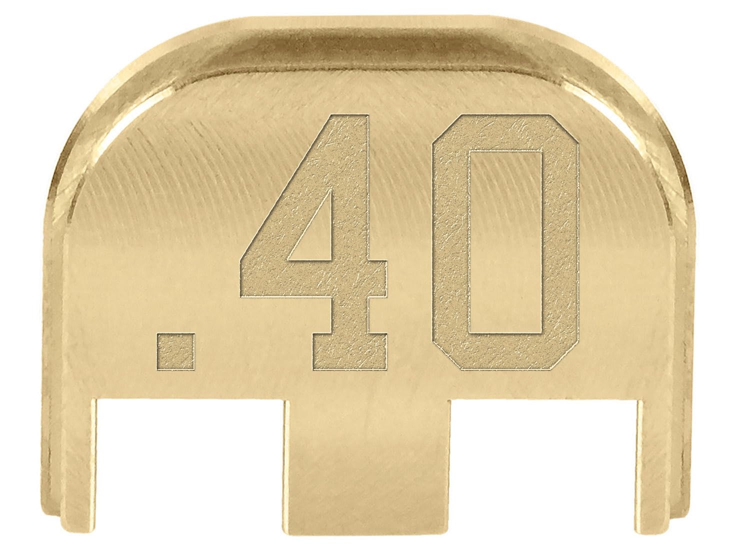 Slide Back Plate for Glock Gen 5 Models 17 19 19X 22 23 26 27 34 45 47 - Laser Engraved Brass - 9mm/.40 - Custom Image & Color Fill Options - Made in USA