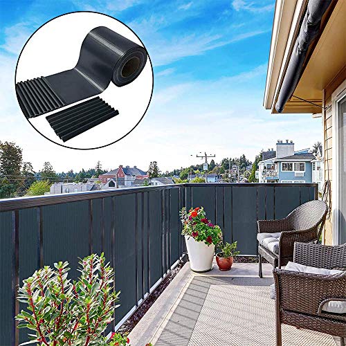 Zueyen Sichtschutzstreifen PVC Doppelstabmatten Sichtschutzfolie Zaun Gartenzaun Sichtschutz für Doppelstabmattenzaun… – Bild 4