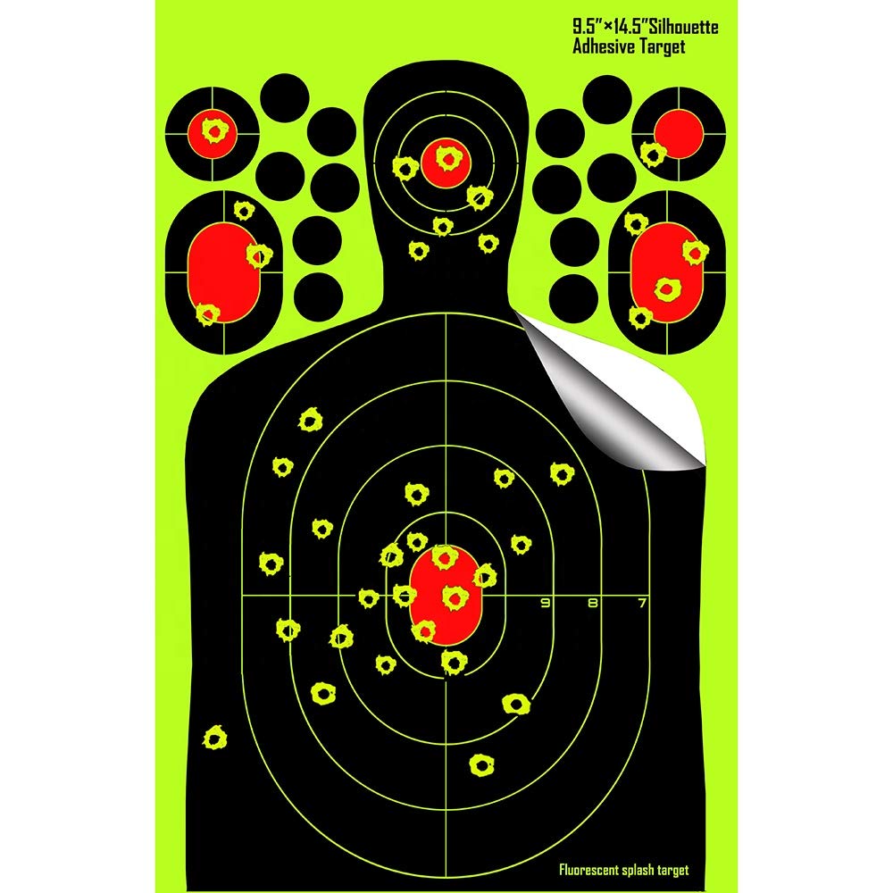 24,1 x 36,8 cm/14,5 x 9,5 Pollici Human Splatter Targets/Schüsse platzen HellGelb/Einschuskennung Auf Langen Distanz